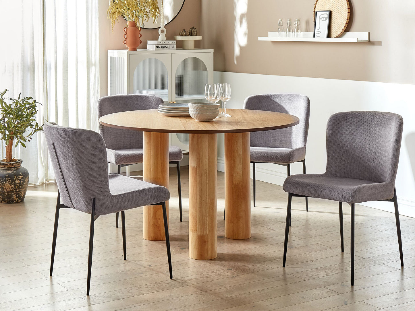 Esszimmerstuhl 2er Set ADA Dunkelgrau