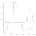 LED Hängelampe SHANNON Metall Gold