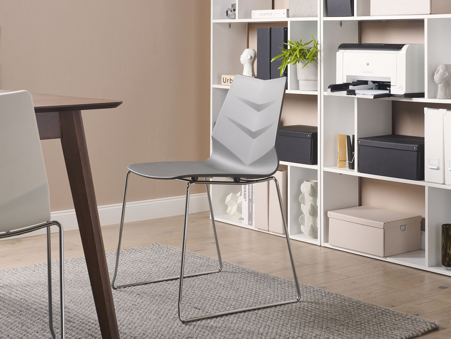 Esszimmerstuhl 4er Set HARTLEY Dunkelgrau