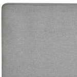 Boxspringbett mit Stauraum Stoff MINISTER 160 x 200 cm Hellgrau
