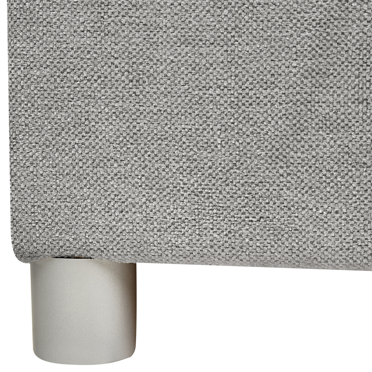 Boxspringbett mit Stauraum Stoff MINISTER 160 x 200 cm Hellgrau