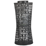 Laterne MACTAN Holz 58 cm Schwarz