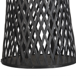 Laterne MACTAN Holz 58 cm Schwarz