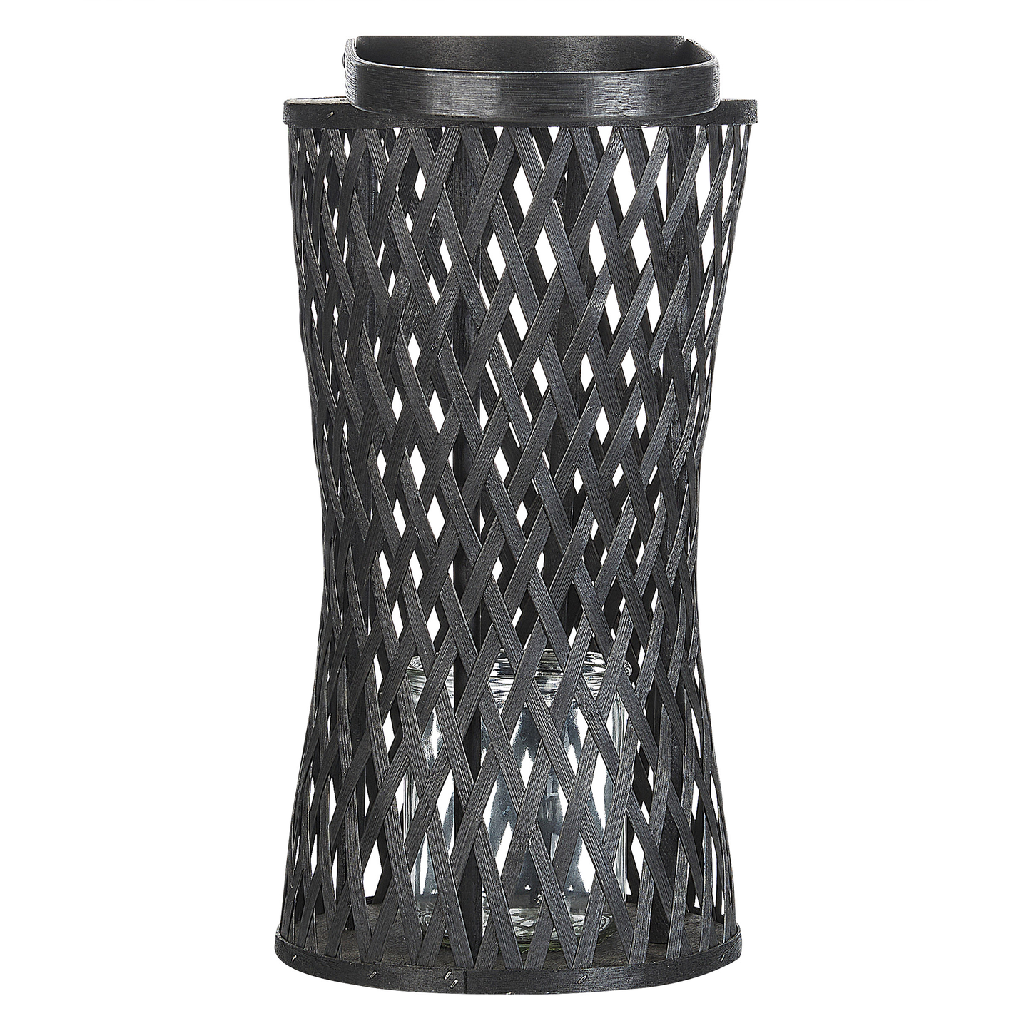 Laterne MACTAN Holz 38 cm Schwarz