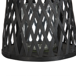 Laterne MACTAN Holz 38 cm Schwarz