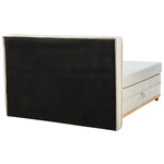 Boxspringbett mit Stauraum Stoff DYNASTY 160 x 200 cm Beige