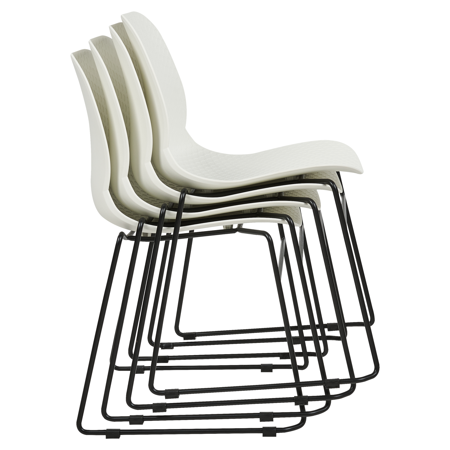 Esszimmerstuhl 4er Set PANORA Weiss