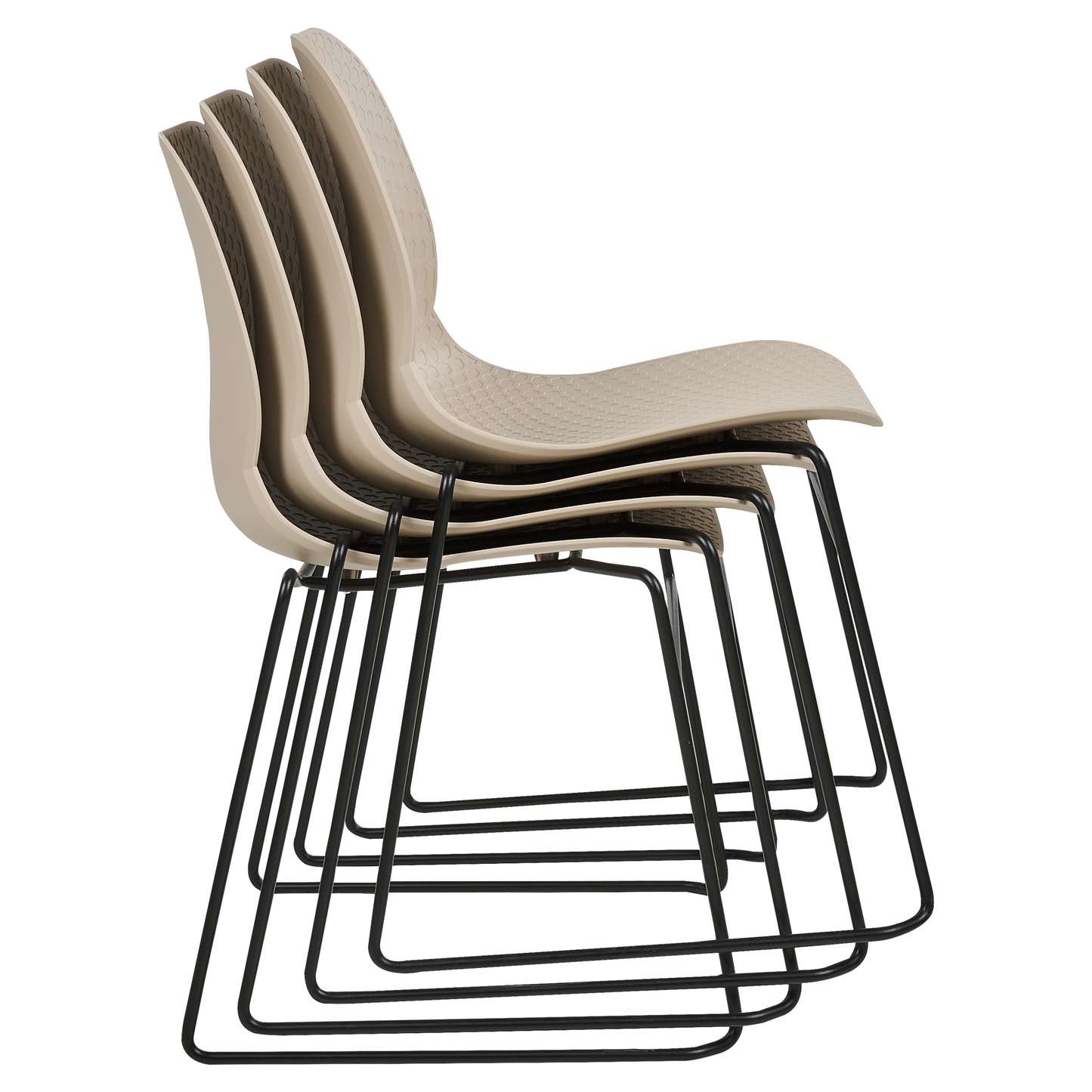 Esszimmerstuhl 4er Set PANORA Beige