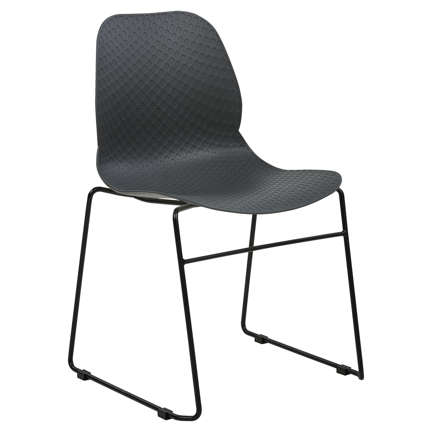 Esszimmerstuhl 4er Set PANORA Dunkelgrau