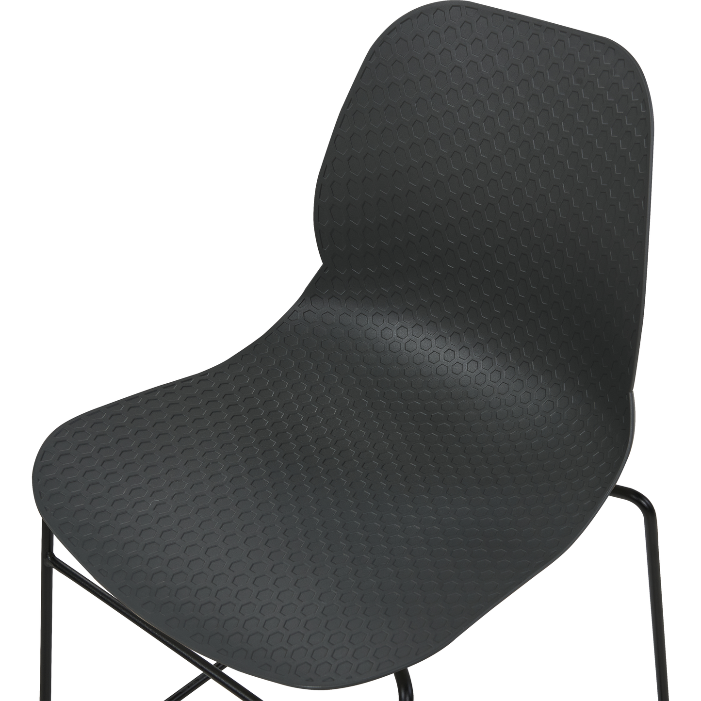 Esszimmerstuhl 4er Set PANORA Dunkelgrau