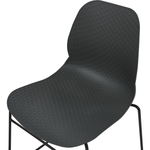 Esszimmerstuhl 4er Set PANORA Dunkelgrau