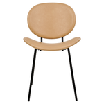 Esszimmerstuhl 2er Set LUANA Kunstleder Sandbeige