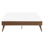 Bett mit Lattenrost BERRIC 140 x 200 cm Dunkle Esche
