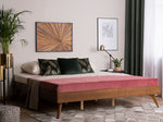 Bett mit Lattenrost BERRIC 180 x 200 cm Dunkle Esche