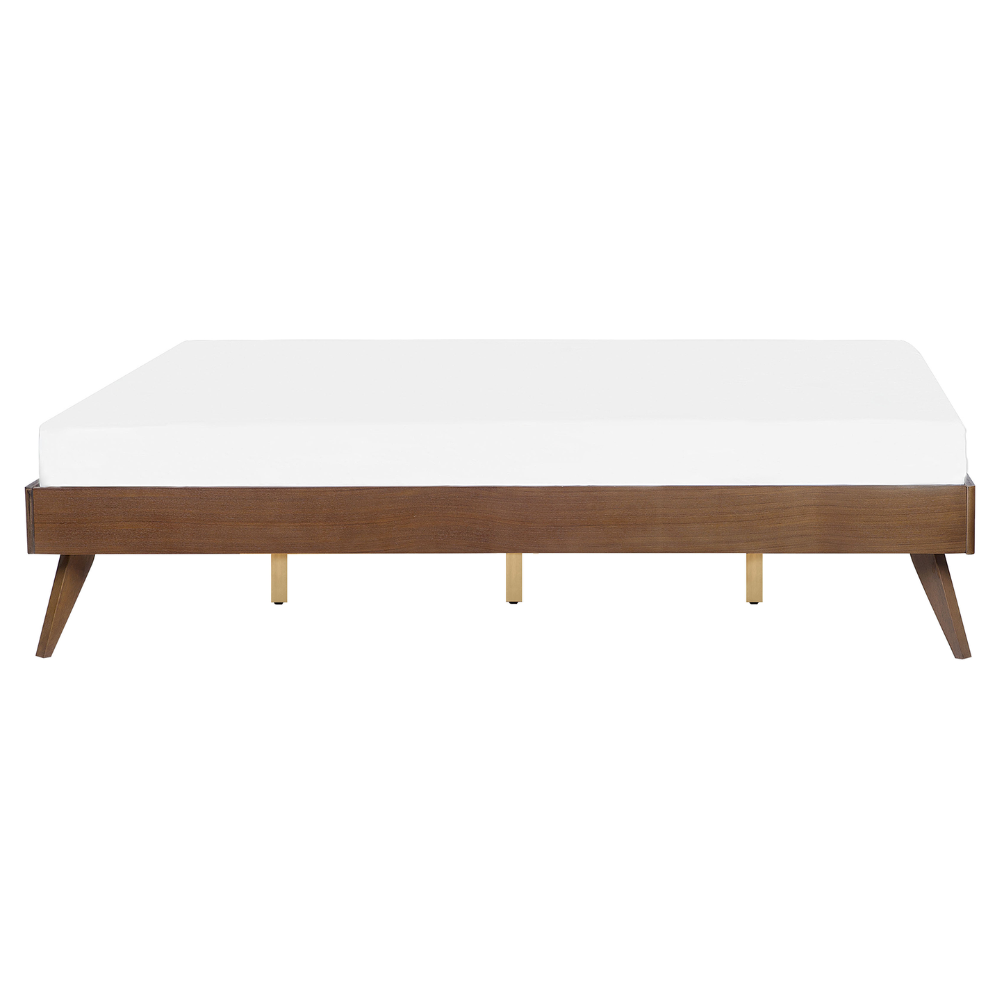 Bett mit Lattenrost BERRIC 160 x 200 cm Dunkle Esche