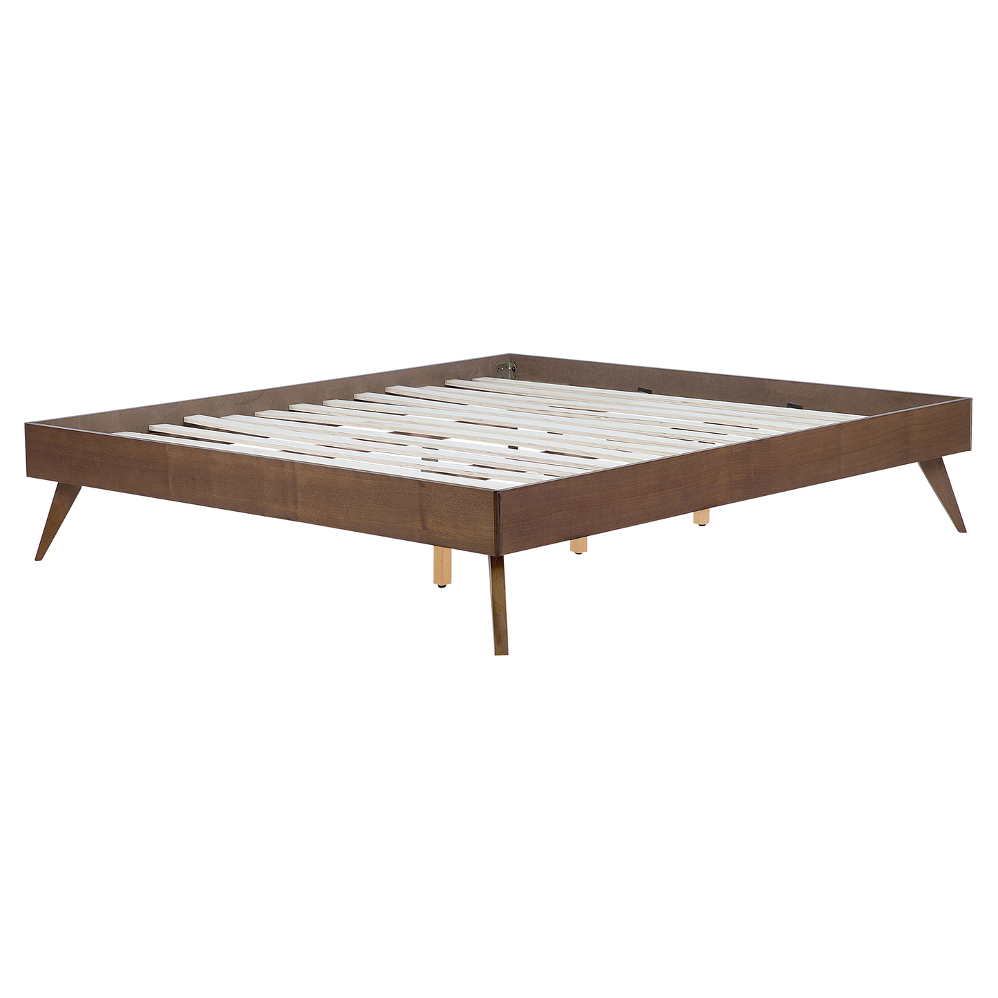 Bett mit Lattenrost BERRIC 160 x 200 cm Dunkle Esche