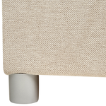 Boxspringbett mit Stauraum Stoff MINISTER 160 x 200 cm Hellbeige