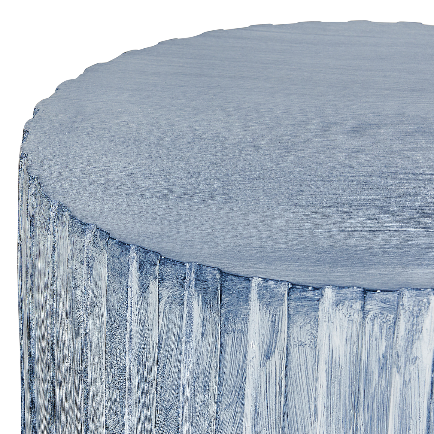 Garten Beistelltisch Beton grau rund ⌀ 39 cm AMARO