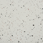 Beisttelltisch Beton cremeweiss Terrazzo Optik rund ⌀ 37 cm EDOLO