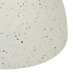 Beisttelltisch Beton cremeweiss Terrazzo Optik rund ⌀ 40 cm CAORIA