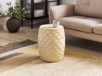 Garten Beisttelltisch Beton hellbeige rund ⌀ 33 cm ZOGNO