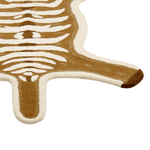 Kinderteppich Wolle braun / beige 100 x 160 cm Antilopenmotiv ZAZA