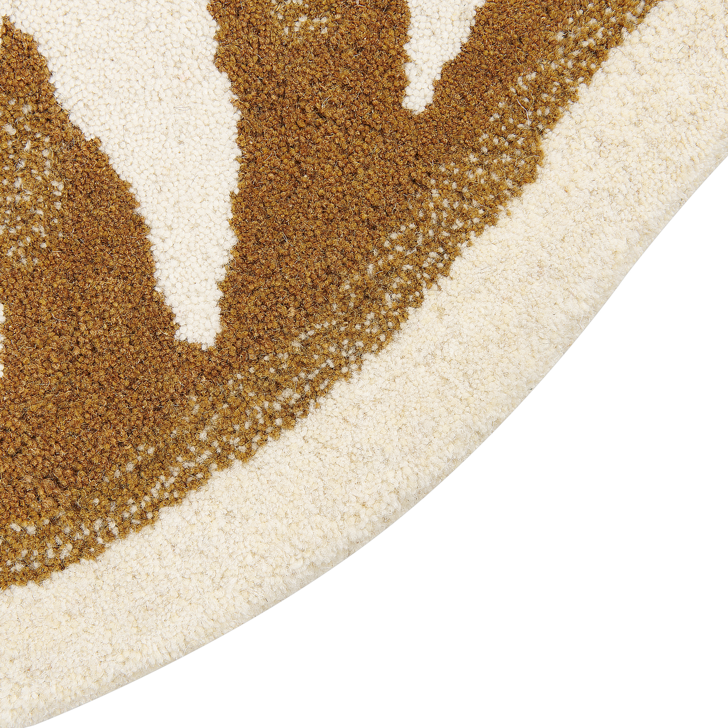 Kinderteppich Wolle braun / beige 100 x 160 cm Antilopenmotiv ZAZA