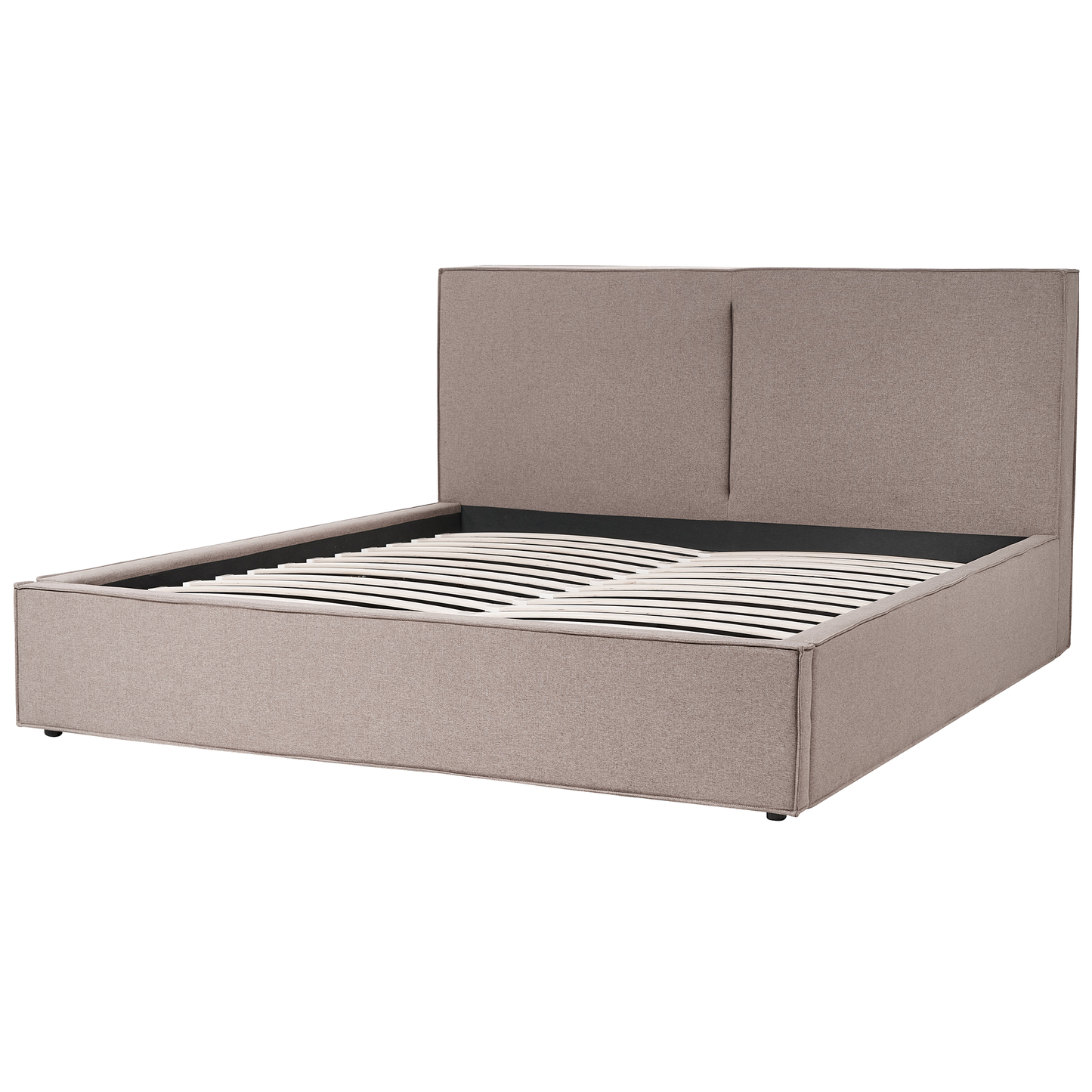 Bett mit Stauraum Stoff MOISSAC 180 x 200 cm Taupe
