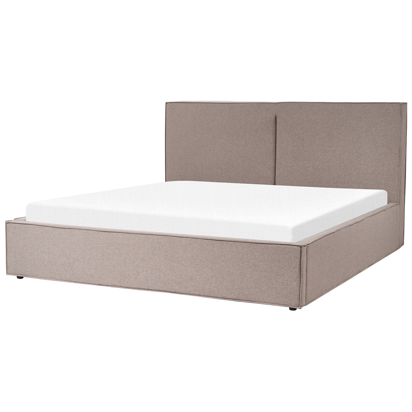 Bett mit Stauraum Stoff MOISSAC 180 x 200 cm Taupe