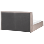 Bett mit Stauraum Stoff MOISSAC 180 x 200 cm Taupe