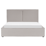 Bett mit Stauraum Stoff MOISSAC 160 x 200 cm Hellgrau