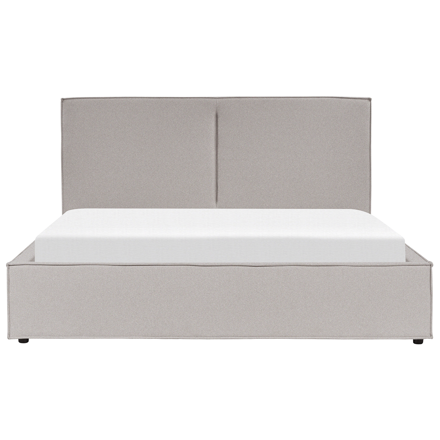 Bett mit Stauraum Stoff MOISSAC 180 x 200 cm Hellgrau