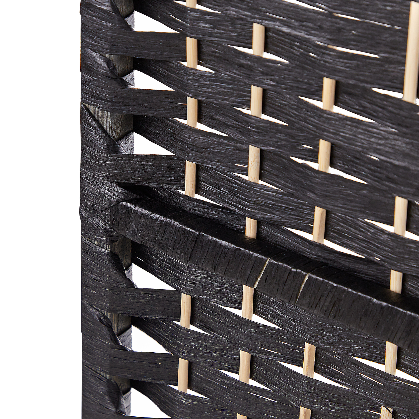 Raumteiler 4-teilig LAPPAGO Schwarz 163 cm 170 cm