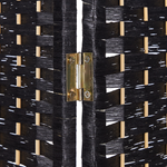 Raumteiler 4-teilig LAPPAGO Schwarz 163 cm 170 cm