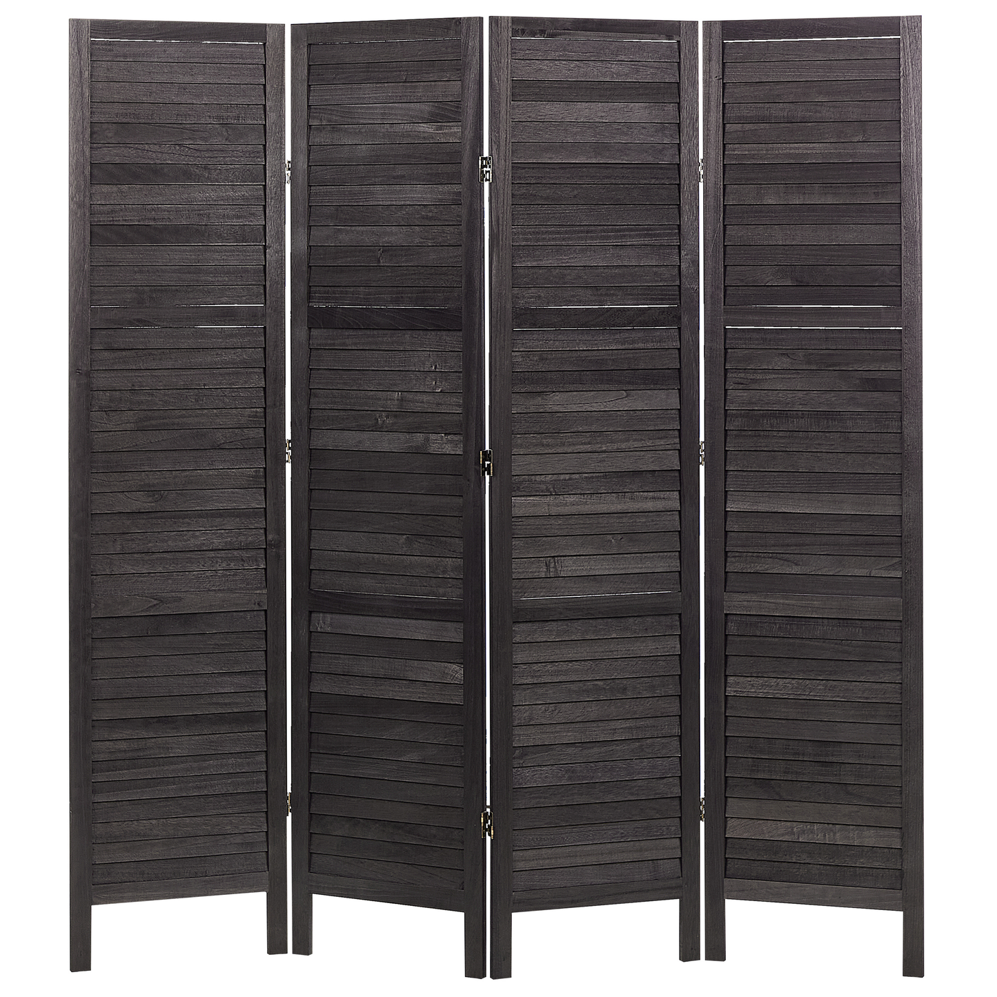 Raumteiler 4-teilig AVENES Dunkelbraun 163 cm 170 cm