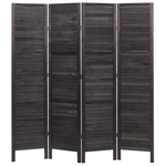 Raumteiler 4-teilig AVENES Dunkelbraun 163 cm 170 cm