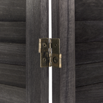 Raumteiler 4-teilig AVENES Dunkelbraun 163 cm 170 cm