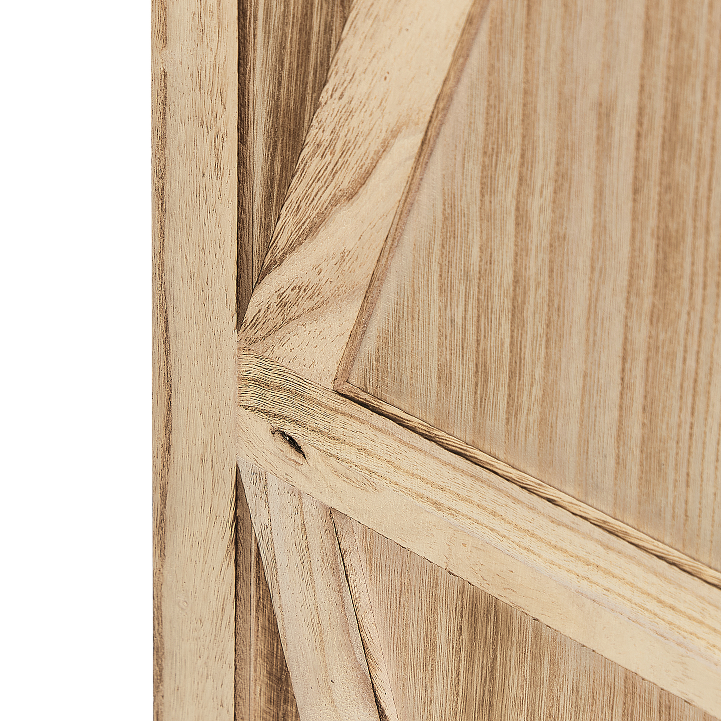 Raumteiler 4-teilig Paulowniaholz hellbraun 170 x 163 cm RIDANNA