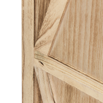 Raumteiler 4-teilig Paulowniaholz hellbraun 170 x 163 cm RIDANNA