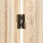 Raumteiler 4-teilig Paulowniaholz hellbraun 170 x 163 cm RIDANNA