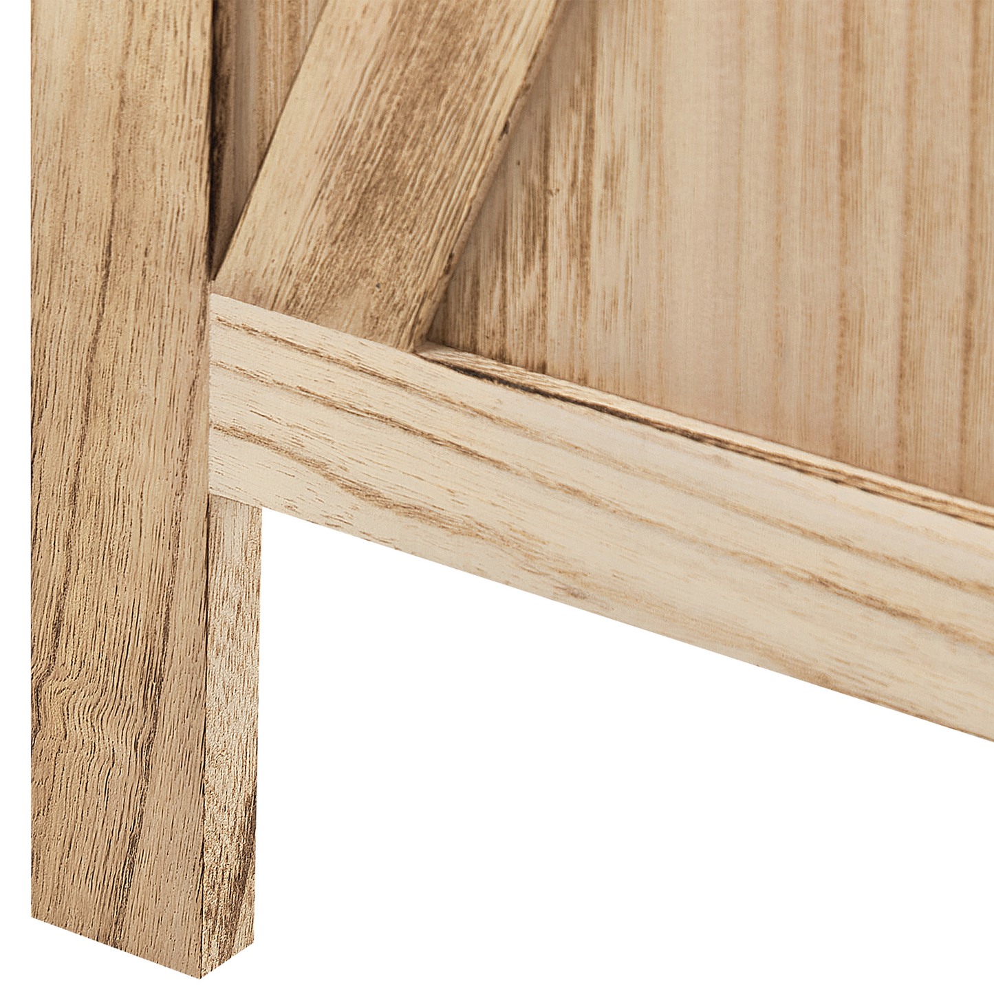 Raumteiler 4-teilig Paulowniaholz hellbraun 170 x 163 cm RIDANNA