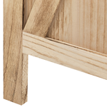 Raumteiler 4-teilig Paulowniaholz hellbraun 170 x 163 cm RIDANNA