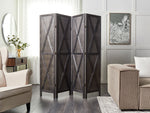 Raumteiler 4-teilig RIDANNA Dunkelbraun 163 cm 170 cm