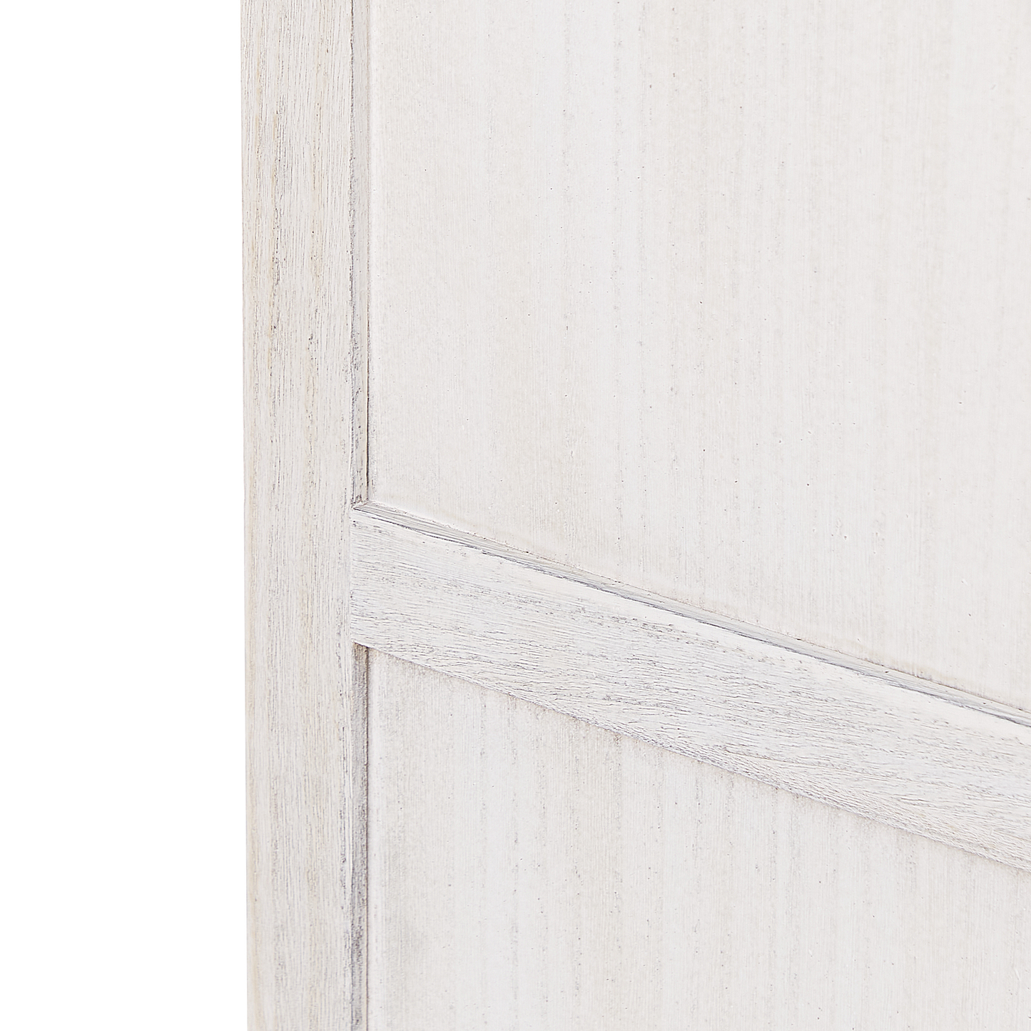 Raumteiler 4-teilig Paulowniaholz weiss 170 x 163 cm RIDANNA