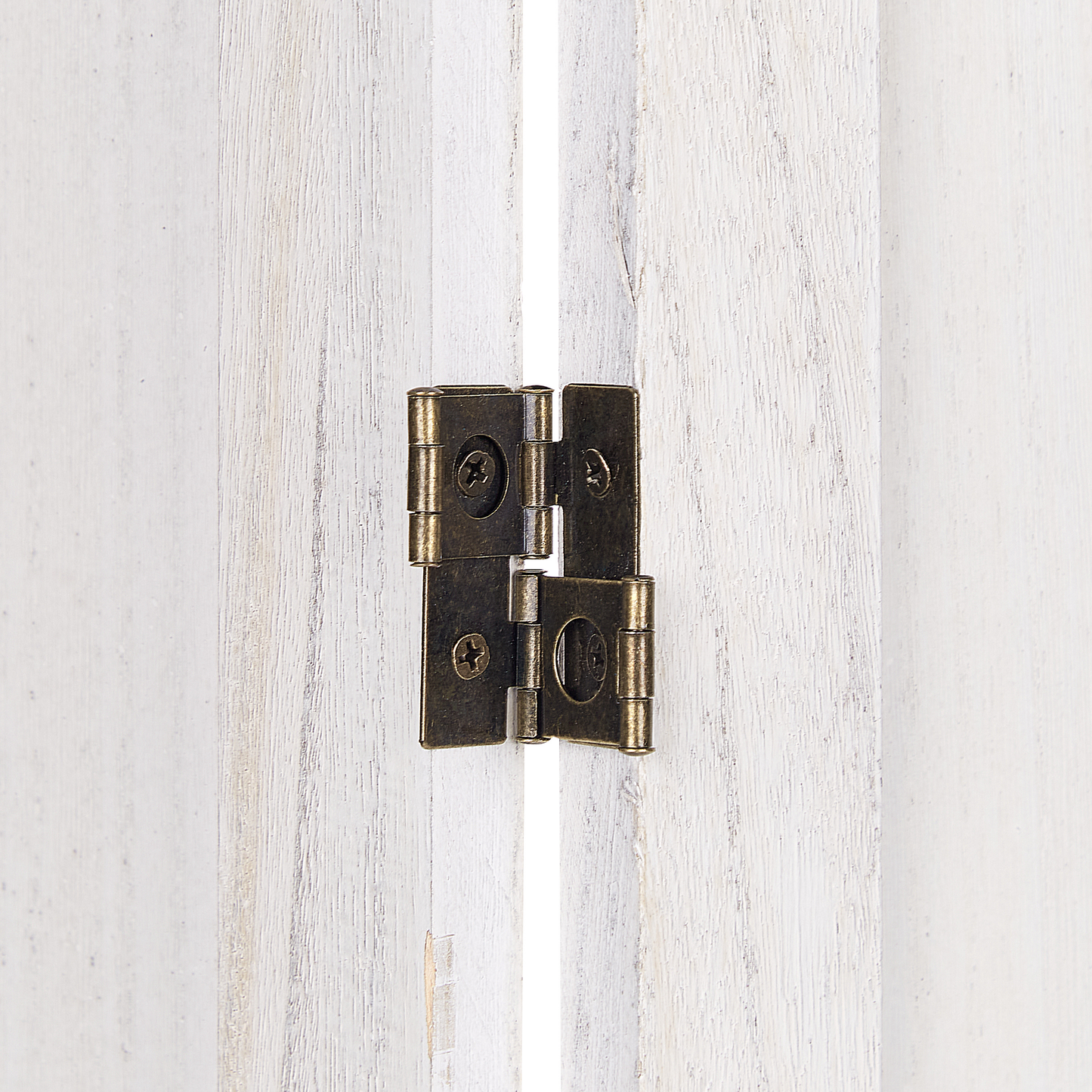 Raumteiler 4-teilig Paulowniaholz weiss 170 x 163 cm RIDANNA