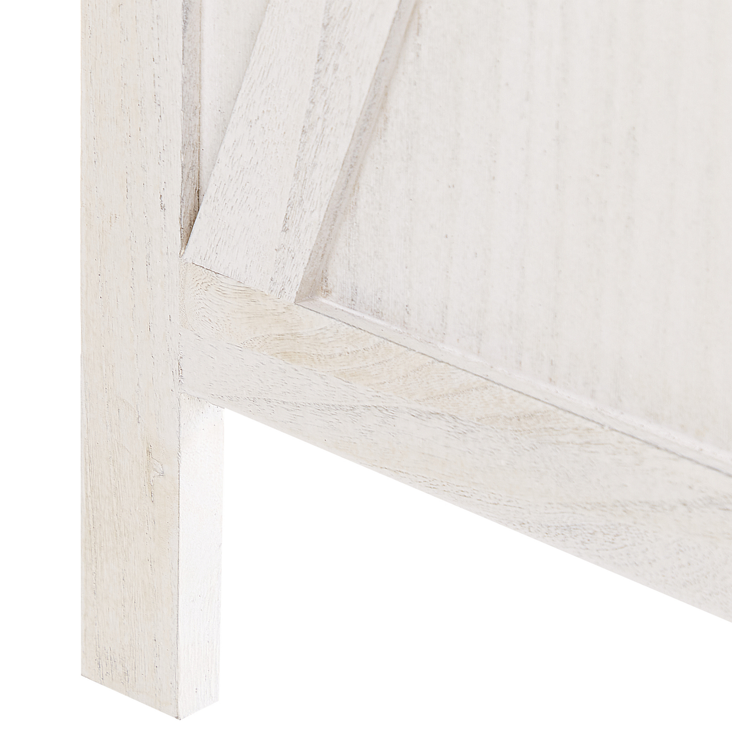 Raumteiler 4-teilig Paulowniaholz weiss 170 x 163 cm RIDANNA