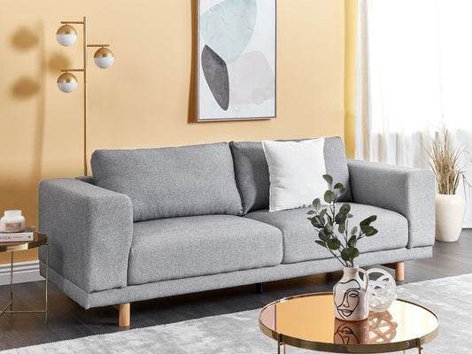 3-Sitzer Sofa hellgrau NIVALA