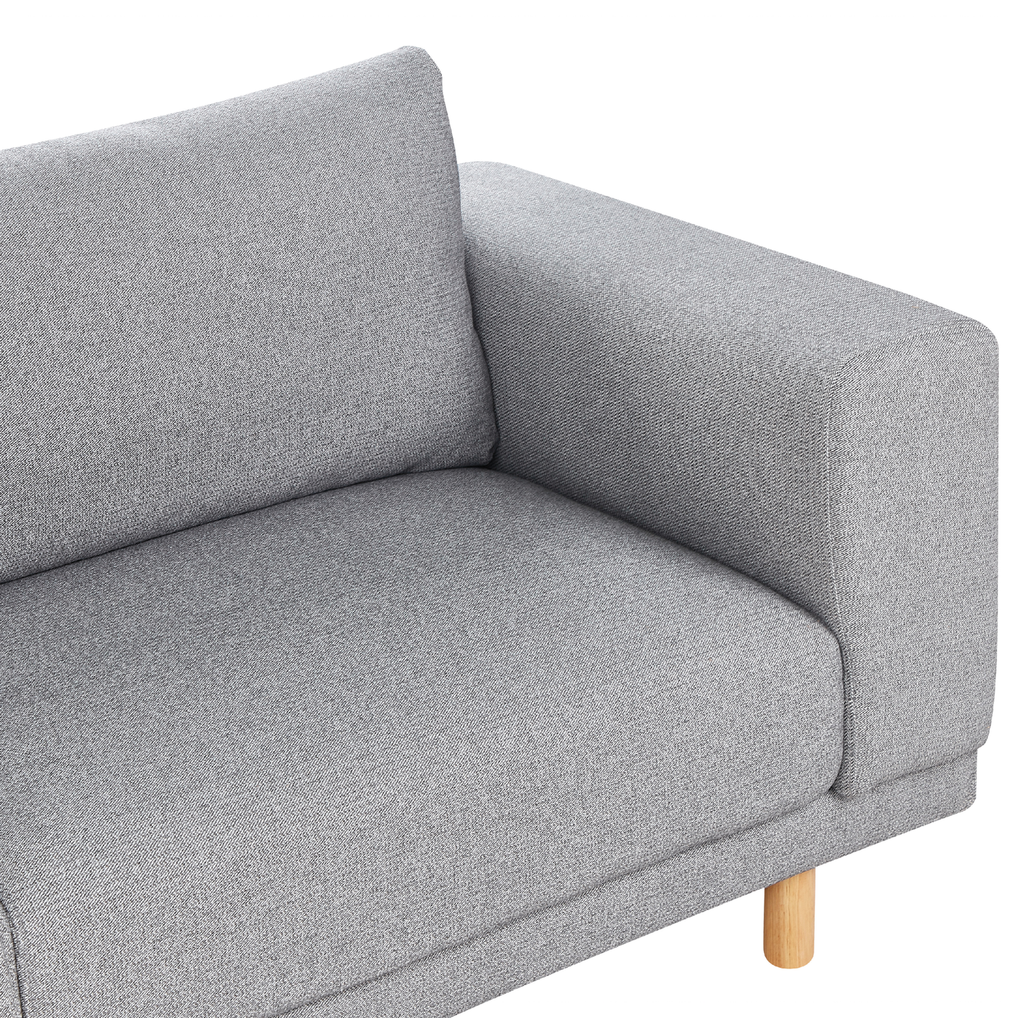 3-Sitzer Sofa hellgrau NIVALA