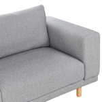 3-Sitzer Sofa hellgrau NIVALA