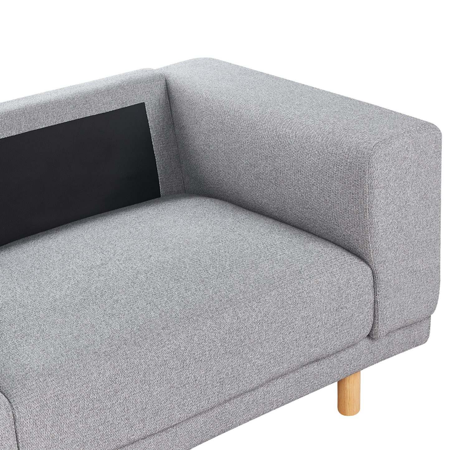3-Sitzer Sofa hellgrau NIVALA